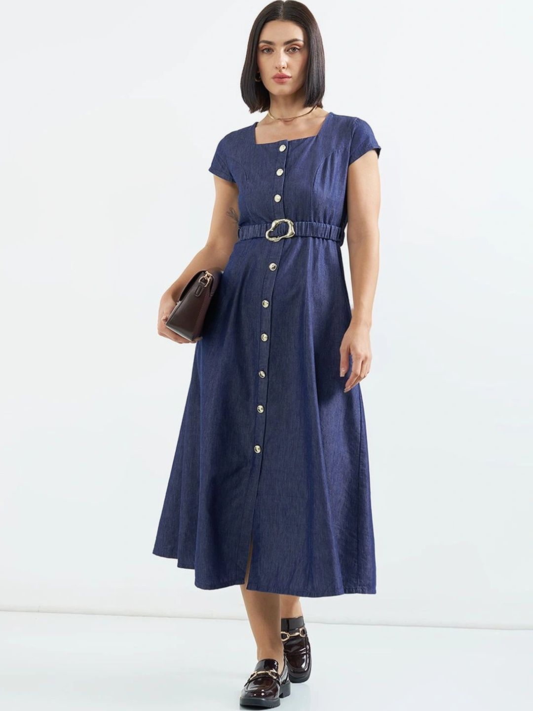 SF JEANS by Pantaloons A-Line Midi Dress