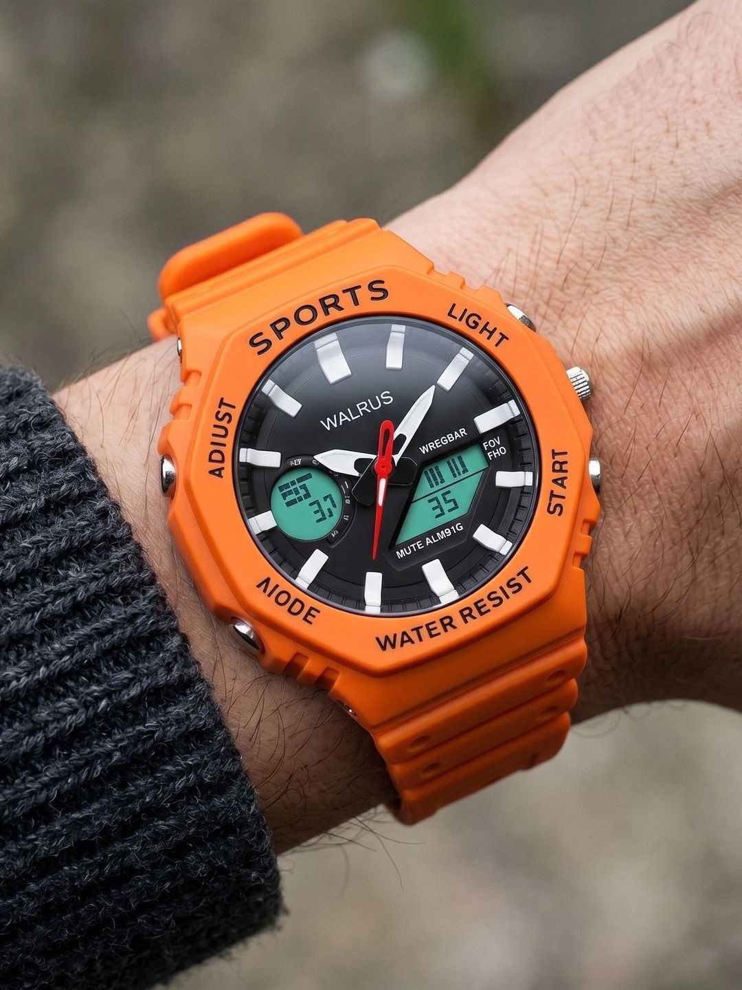 Walrus Sports Unisex LED Display Analogue and Digital Watch WWTM-SPORTS-021111