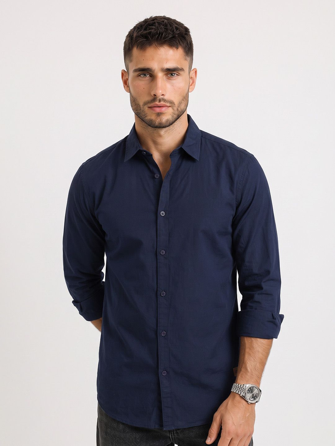 The Roadster Life Co. Solid Casual Shirt