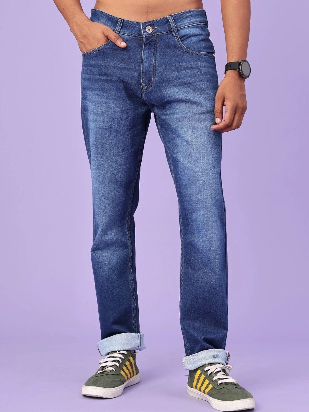 V-Mart Men Regular Fit Mid-Rise Jeans