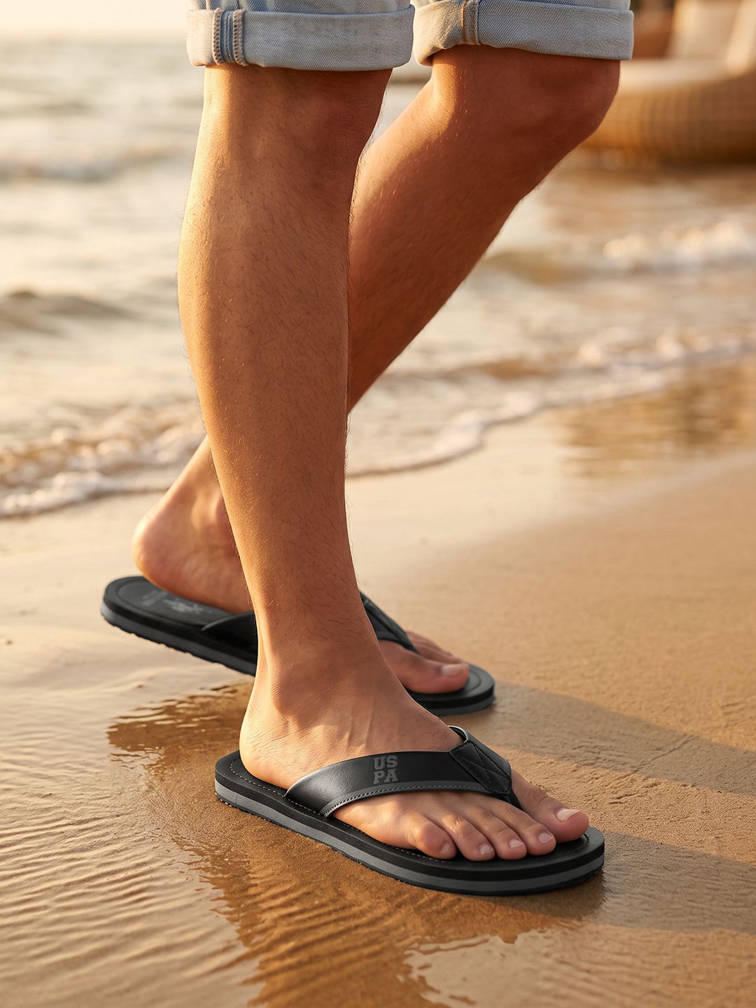 U.S. Polo Assn. Men Thong Flip-Flops