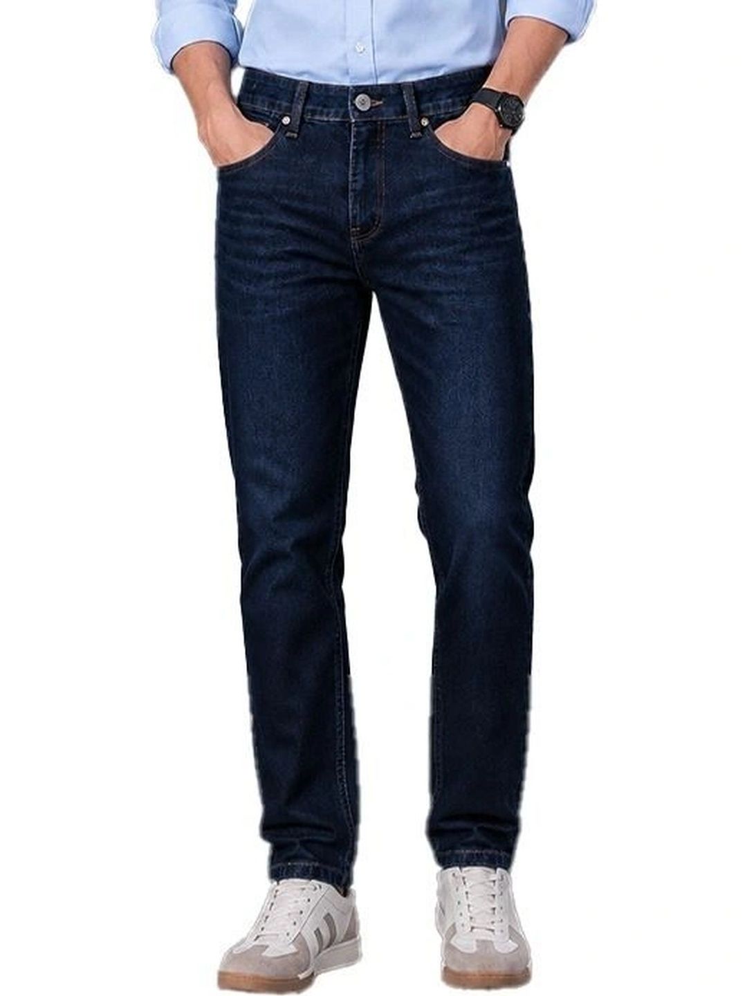 MoorXMoro Men Straight Motion Man Straight Fit Mid-Rise Jeans