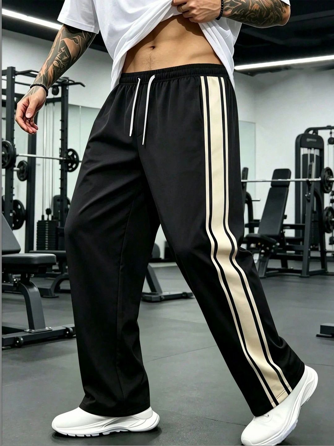 MODALEN Men Relaxed Fit Training Track Pants
