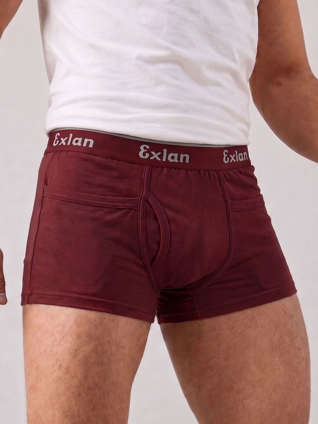 Exlan Cotton Solid Trunks