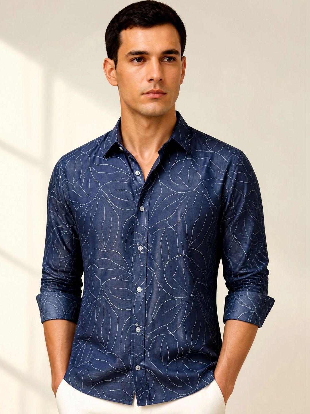 R.Code by The Roadster Life Co. Men Printed Casual Shirt