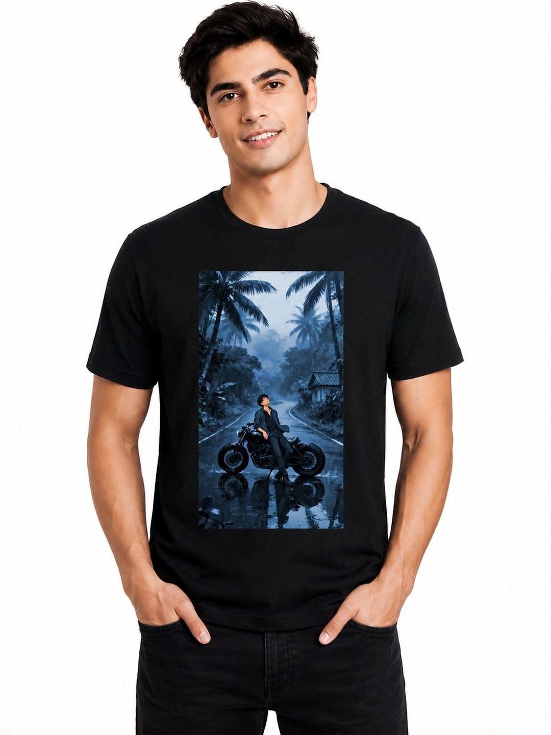 The Arth India Clothing Men Printed Pure Cotton T-shirt