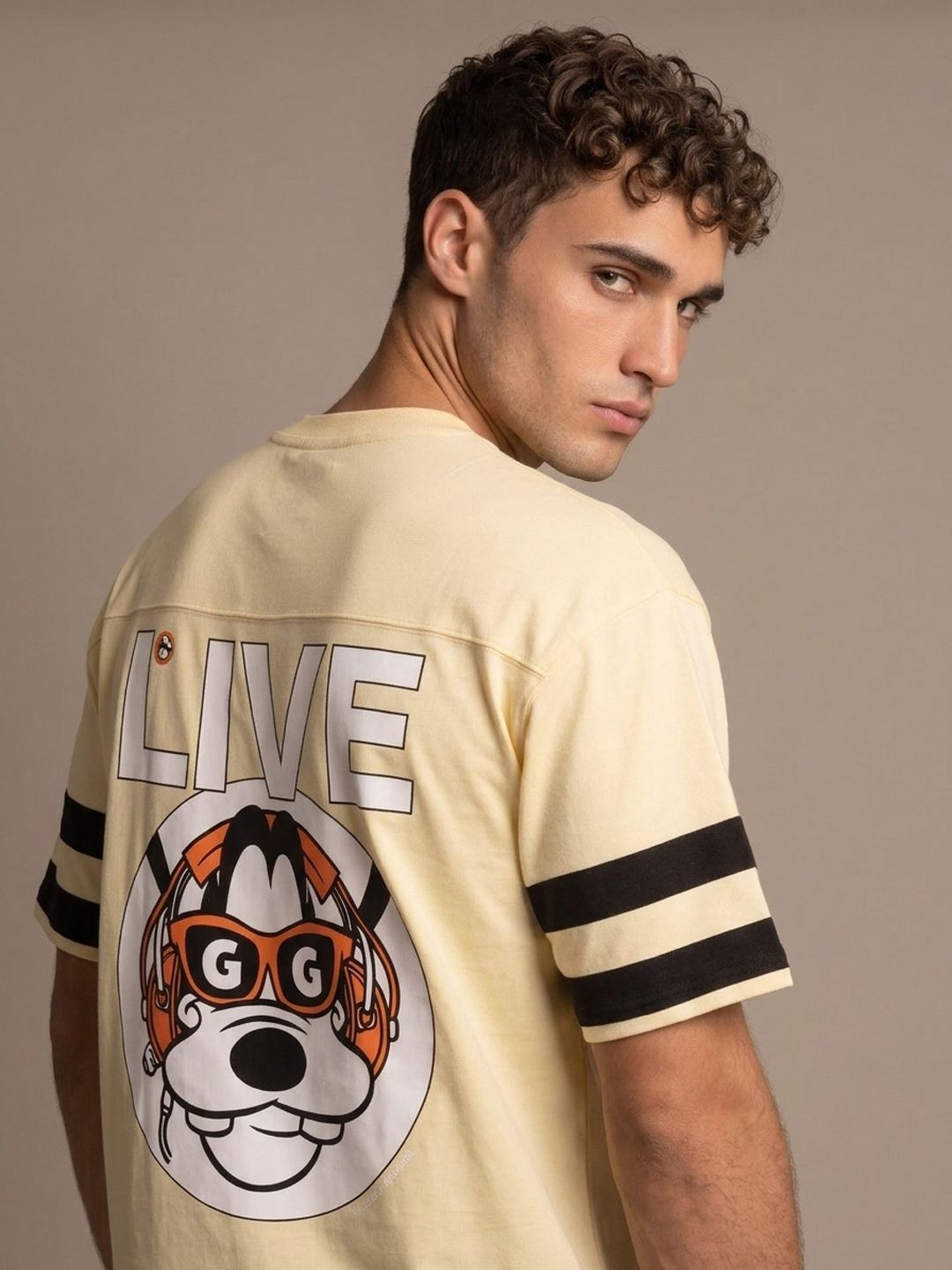 Glitchez Disney Goofy Comic Regular T-shirt