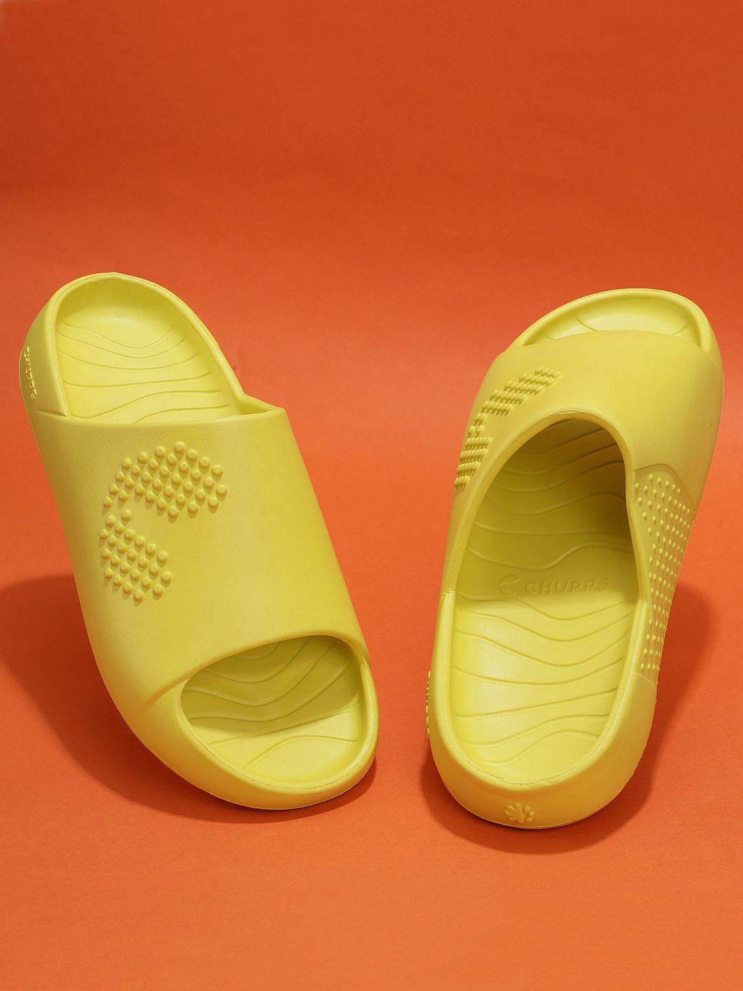 CHUPPS Men Yellow Chupster Orthopedic Sliders