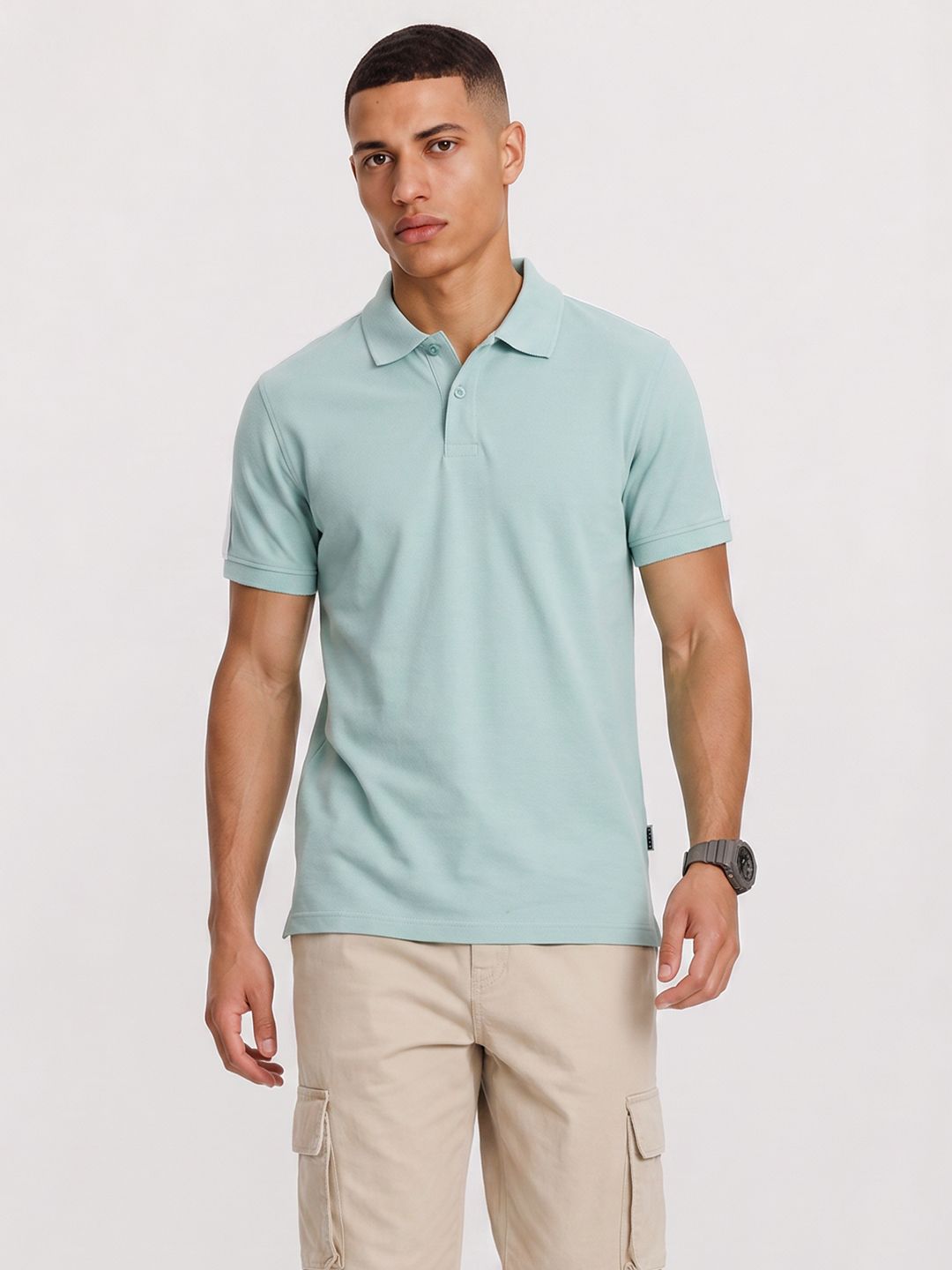 The Roadster Life Co. Polo Collar Pure Cotton T-Shirt