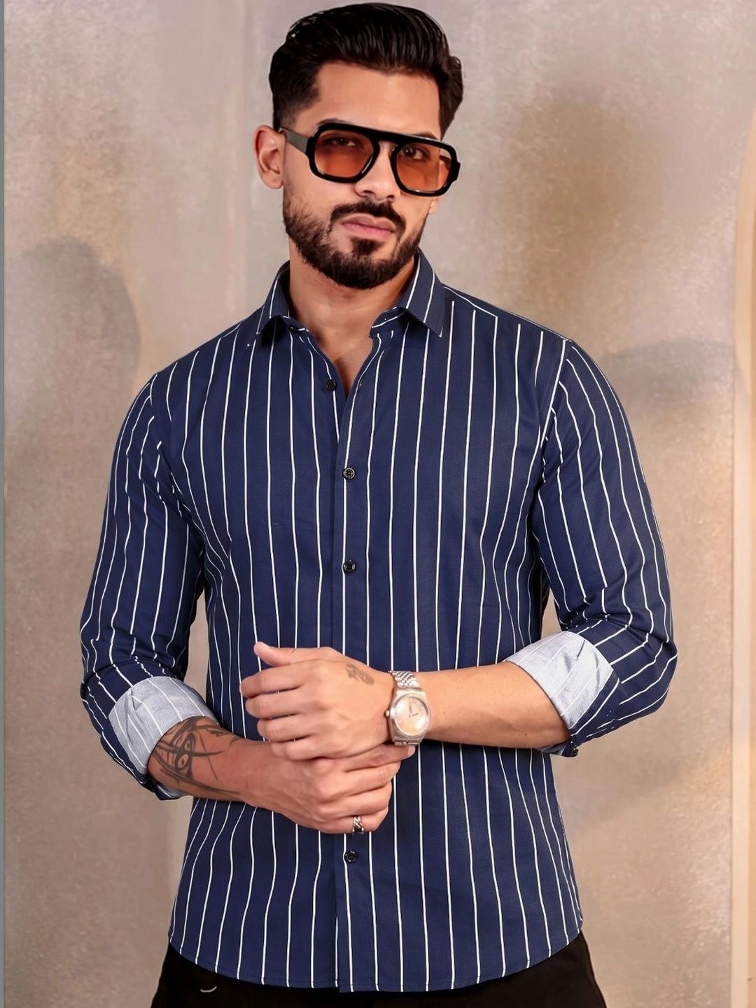 Manspire Men Striped Casual Shirt