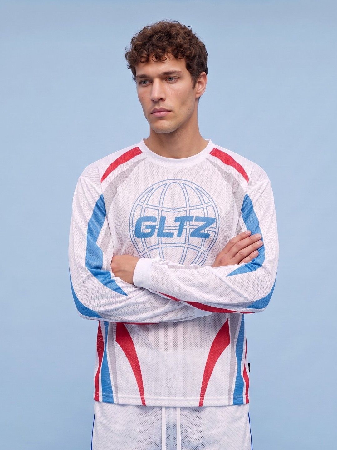 SPORT STREET by glitchez Brand Logo Printed Drop-Shoulder Sleeves Relaxed Fit T-shirt