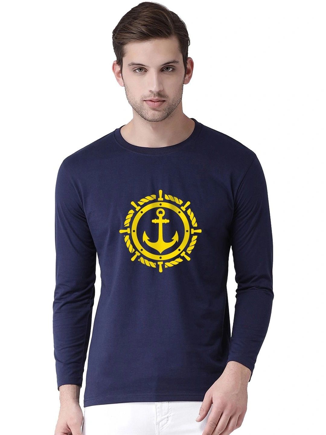 Moda Rapido X Organic Chics Men Printed Bio Finish Slim Fit T-shirt