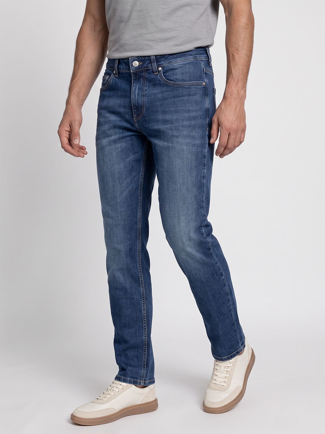 French Connection Men Light Fade Stretchable Jeans