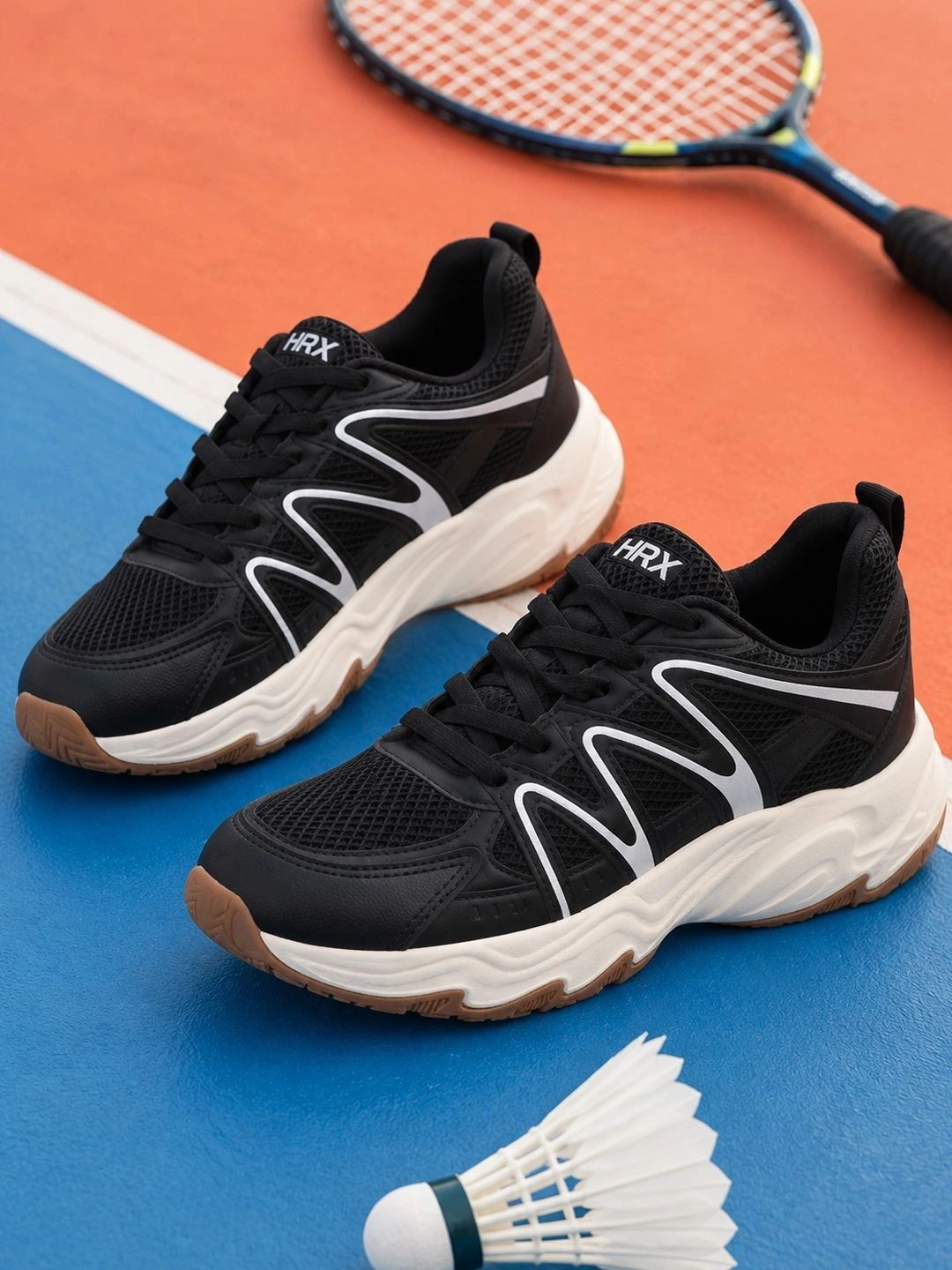 HRX by Hrithik Roshan Men Mesh Badminton Non-Marking Shoes