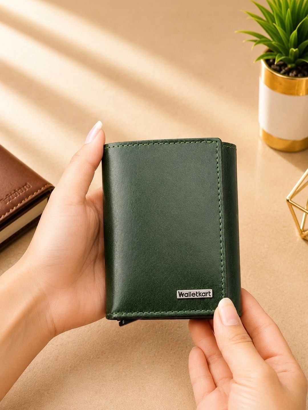 WALLETKART Men RFID Tri-Fold Wallet