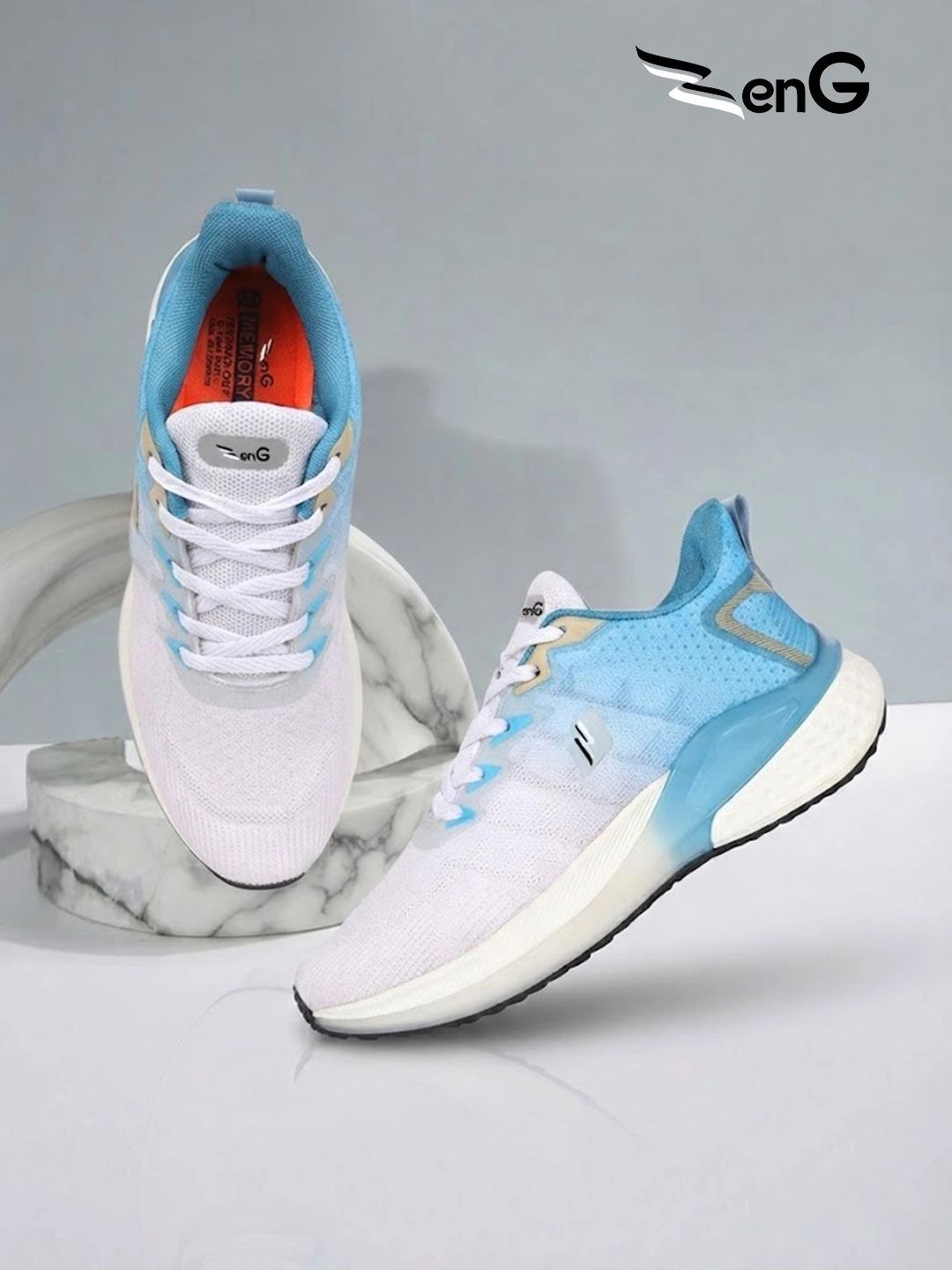 ZENG Men Mesh Running Non-Marking Shoes