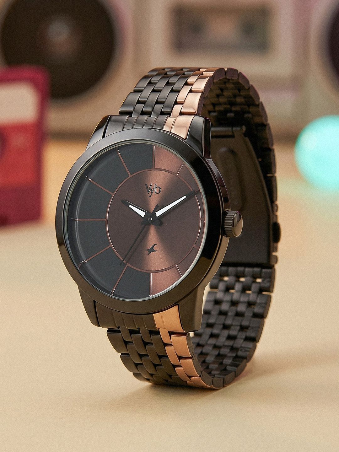 Fastrack Men Vyb Phantom Quartz Black + Brown Dial Watch - FV30058KM02W deal from myntra Fastrack Men Vyb Phantom Quartz Black + Brown Dial Watch - FV30058KM02W deal from myntra