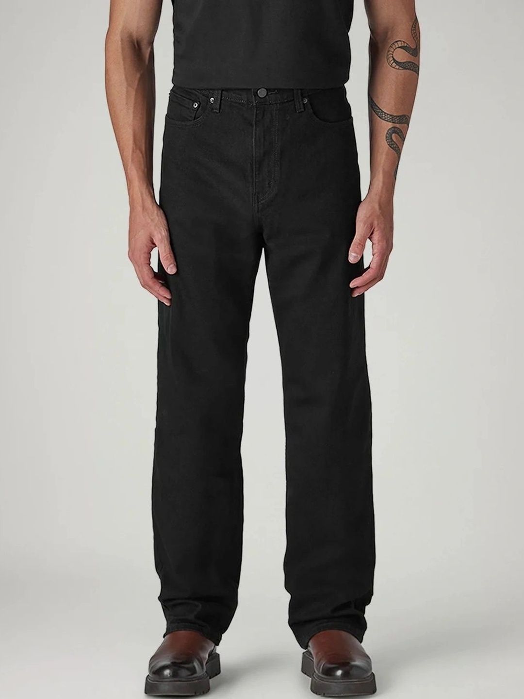 Levis Men Classic Relaxed Fit Mid-Rise Stretchable Jeans