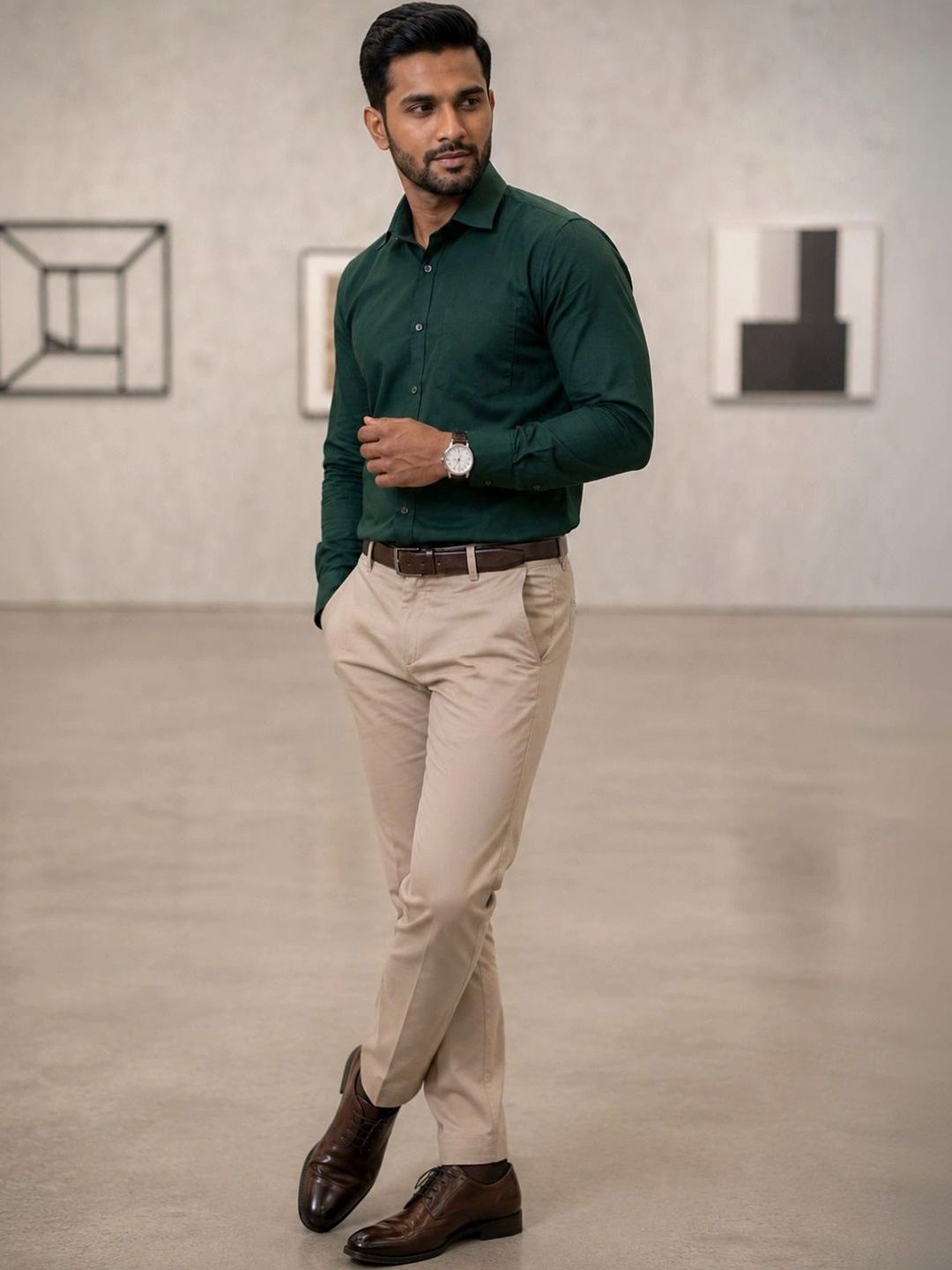 HERE&NOW Men Comfort Casual Shirt