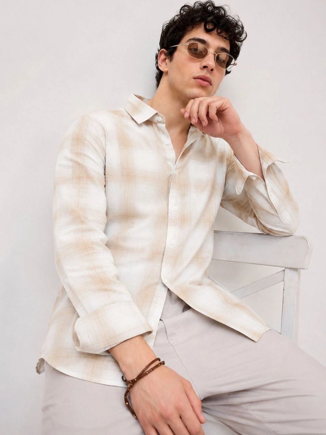 SHIRTZONE Men Checked Casual Shirt
