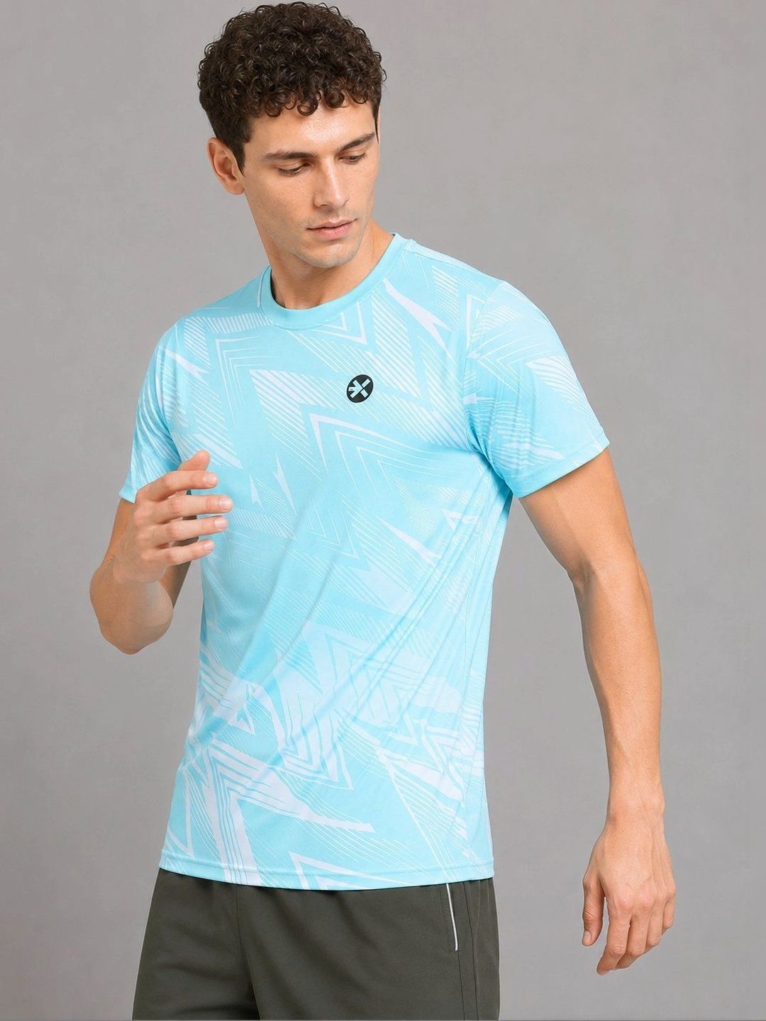 HRX by Hrithik Roshan Men Printed Dri-FIT T-shirt
