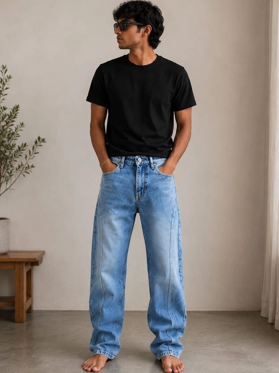Tini Huggs Men Mid-Rise Jeans