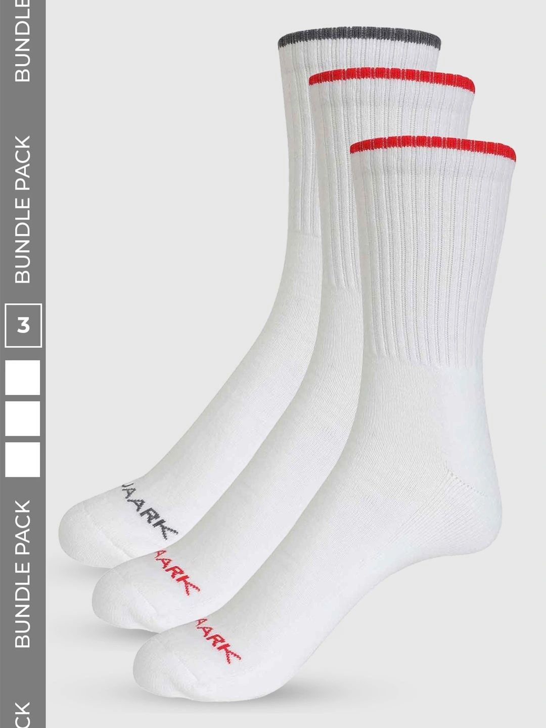 FUAARK Unisex Pack of 3 Cotton Assorted Calf Length Socks