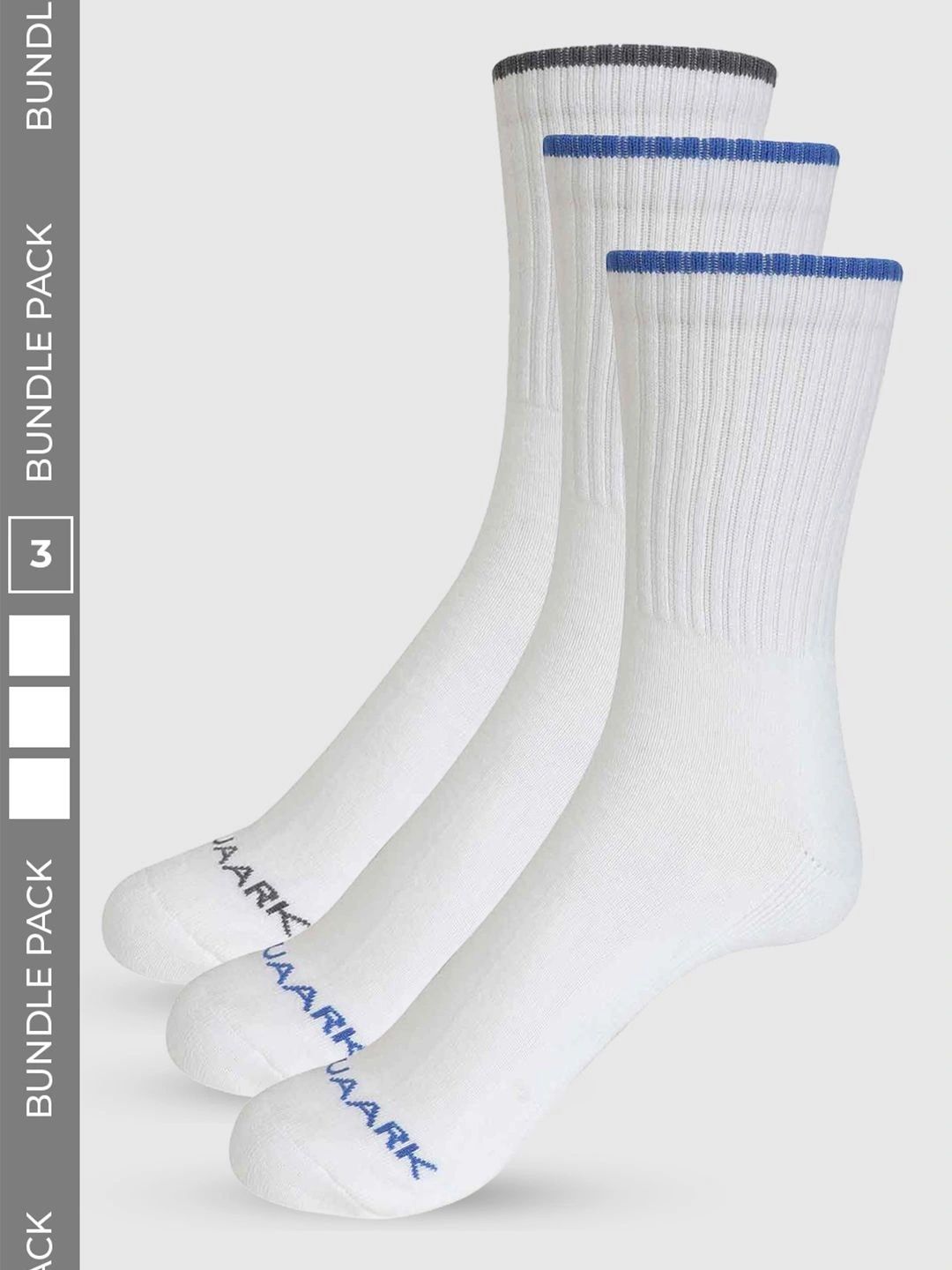FUAARK Unisex Pack of 3 Cotton Assorted Calf Length Socks