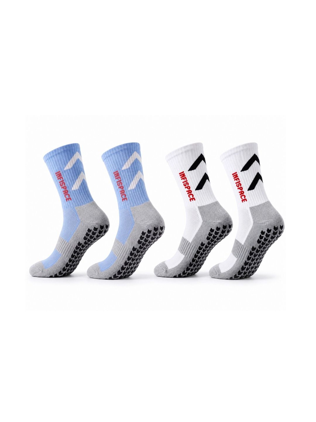 Infispace Men Pack of 2 Cotton Blend Colourblocked Calf Length Socks