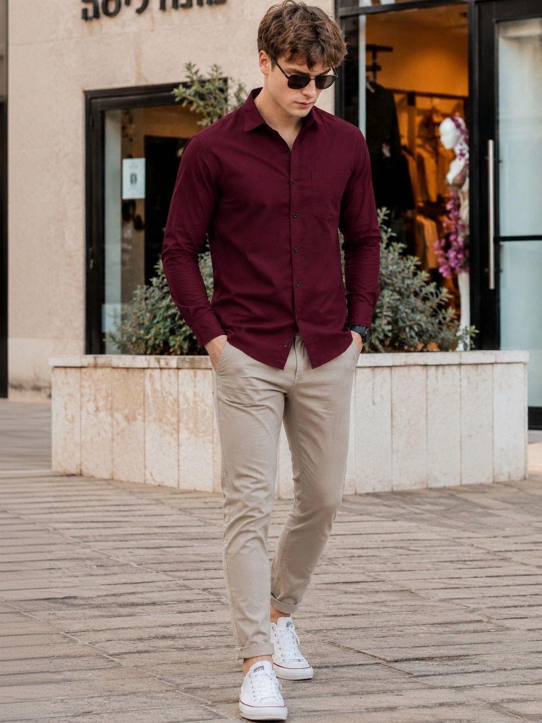 HERE&NOW Men Comfort Casual Shirt