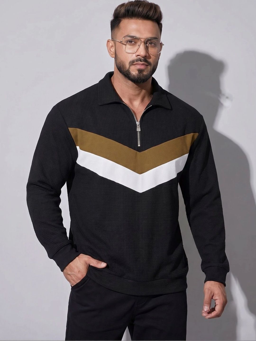 Moda Rapido Men Colourblocked Polo Collar T-shirt