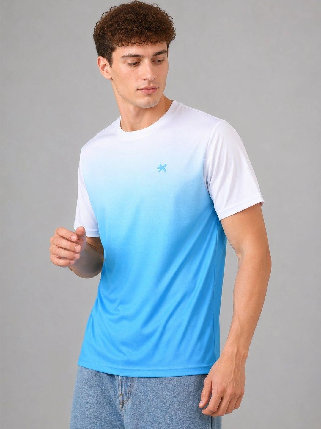HRX by Hrithik Roshan Men Brand Logo Colourblocked T-shirt