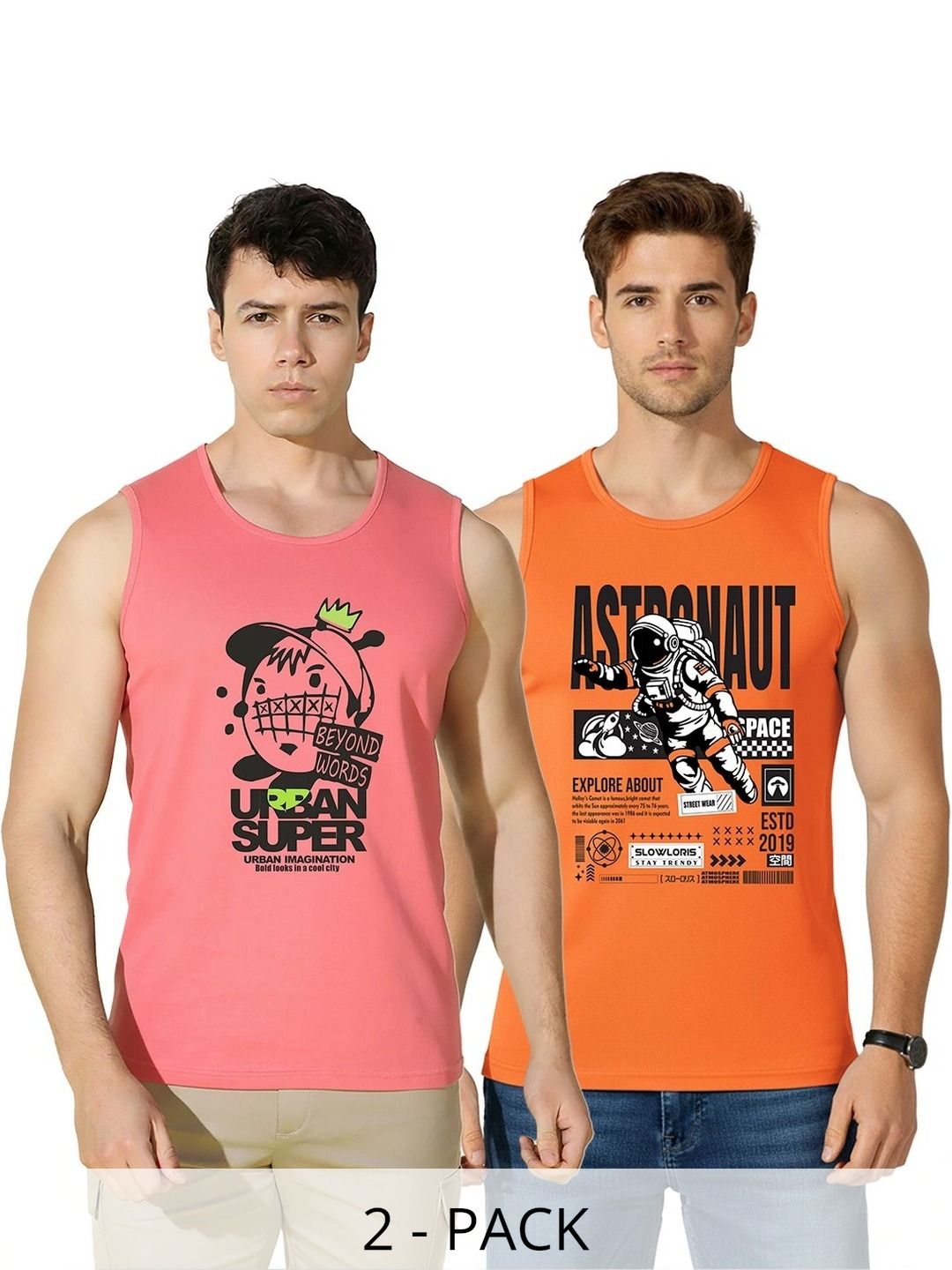 SLOWLORIS Men 2 Printed T-shirt