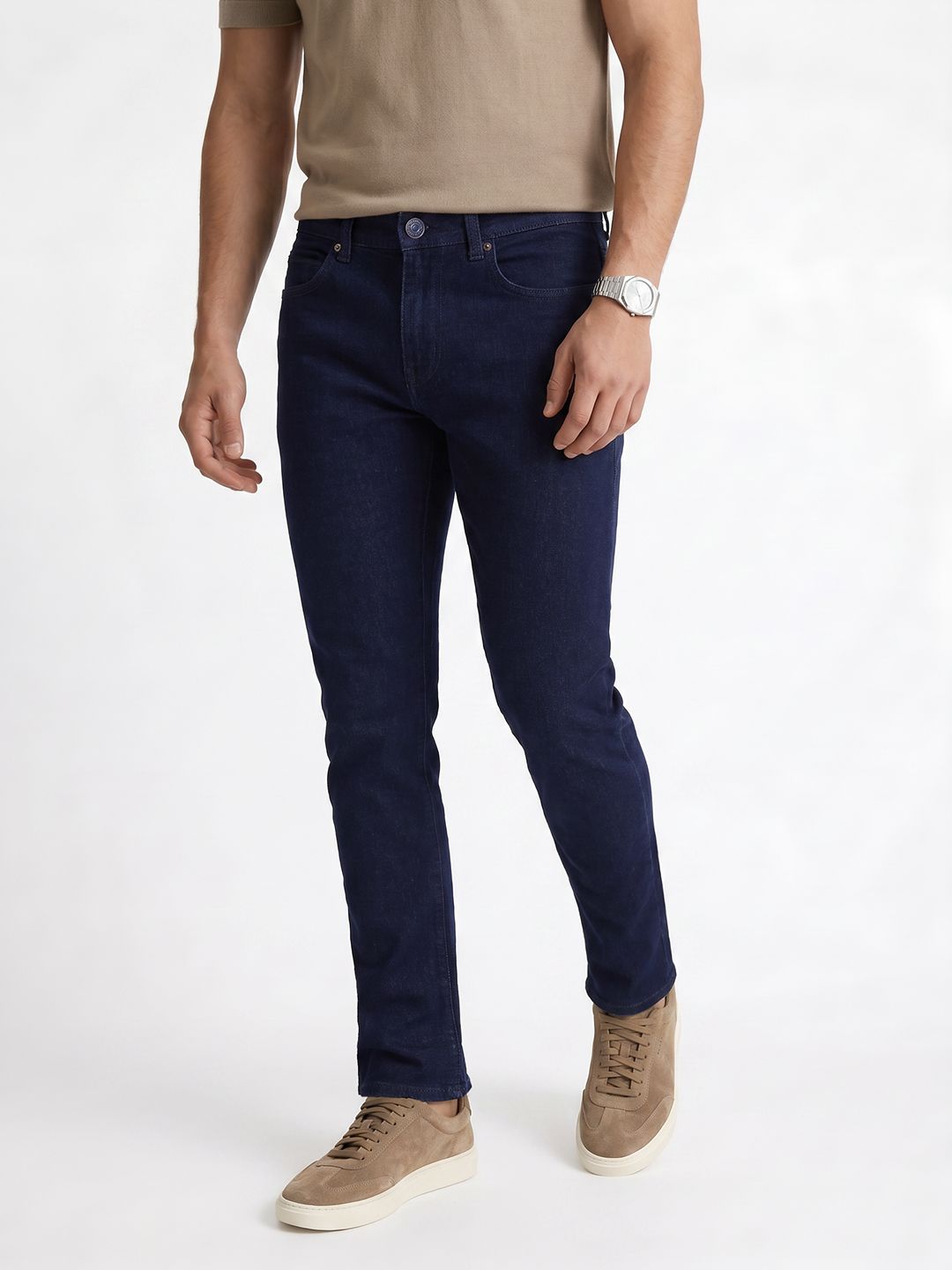 Peter England Men Ace Slim Tapered Fit Stretchable Jeans