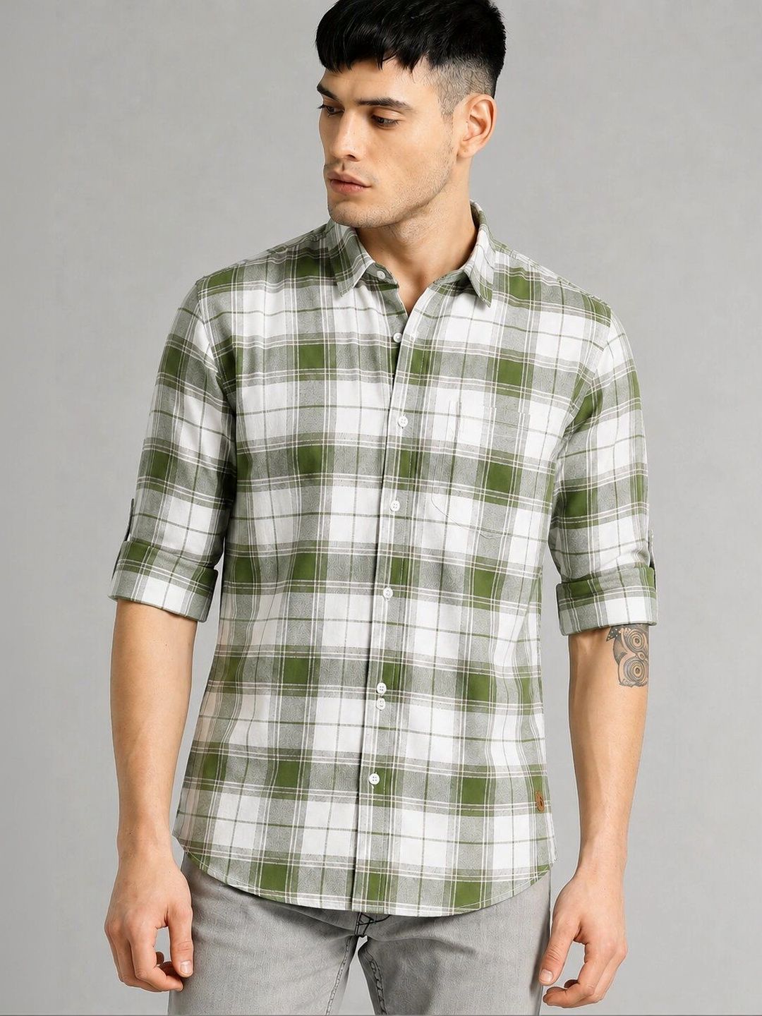 Roadster Men Classic Tartan Checks Checked Casual Shirt