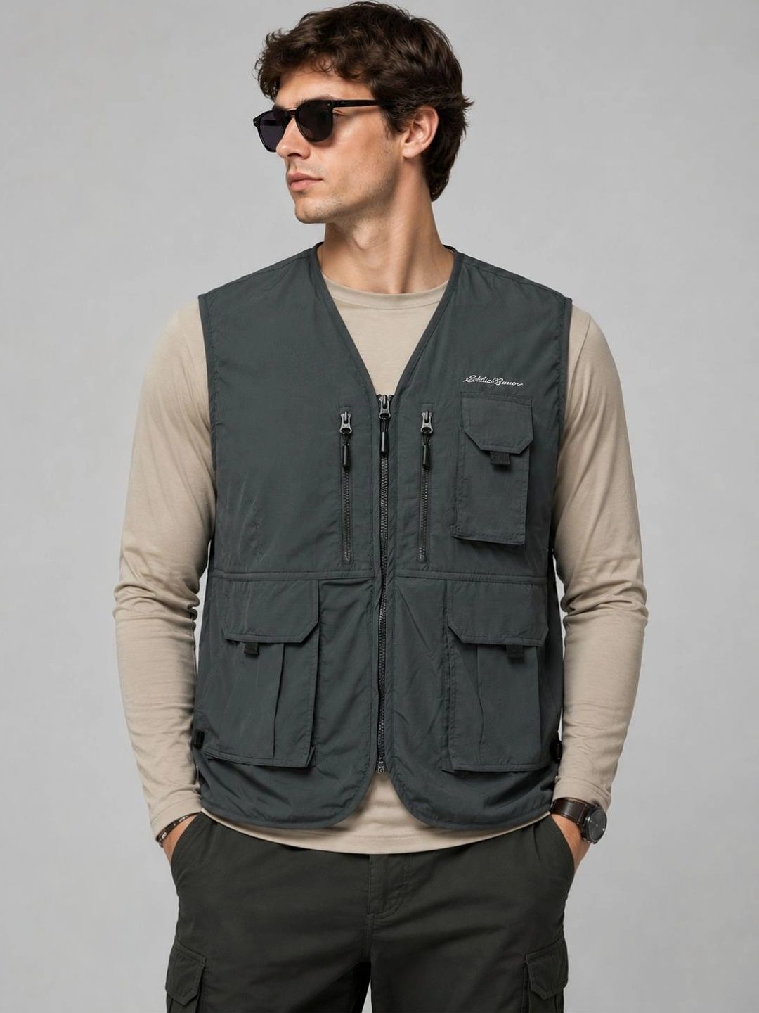 Buy Eddie Bauer Pathfinder 8-pocket Utility Travel Vest - Jackets