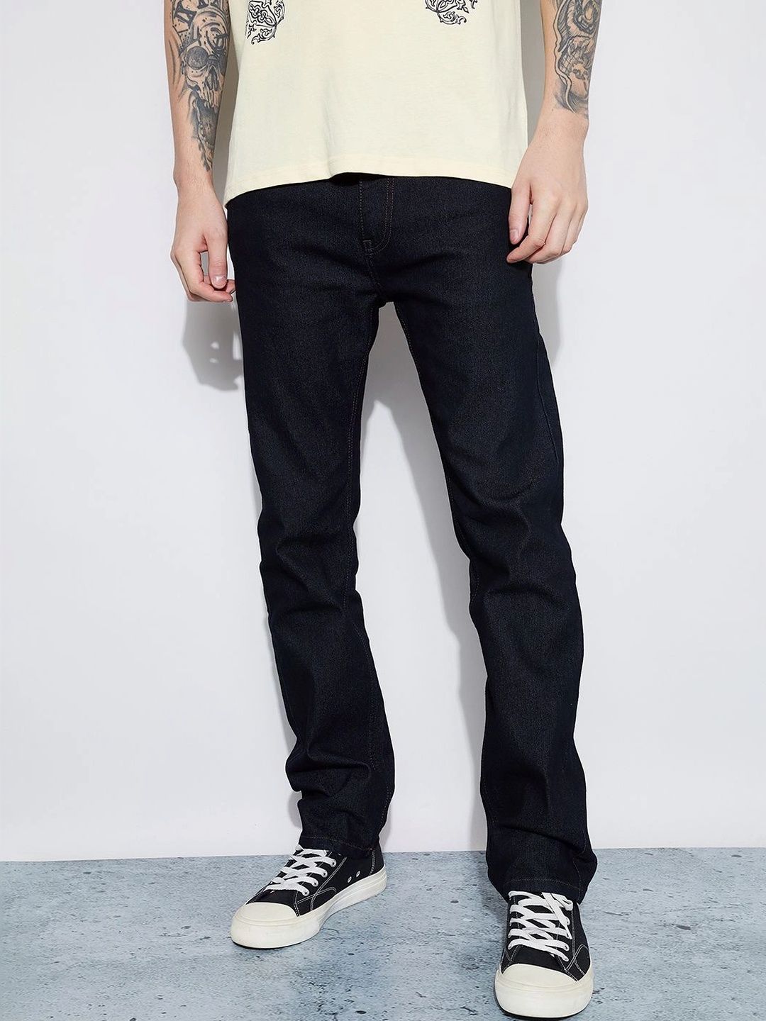 Fame Forever by Lifestyle Men Straight Fit Mid-Rise Stretchable Jeans