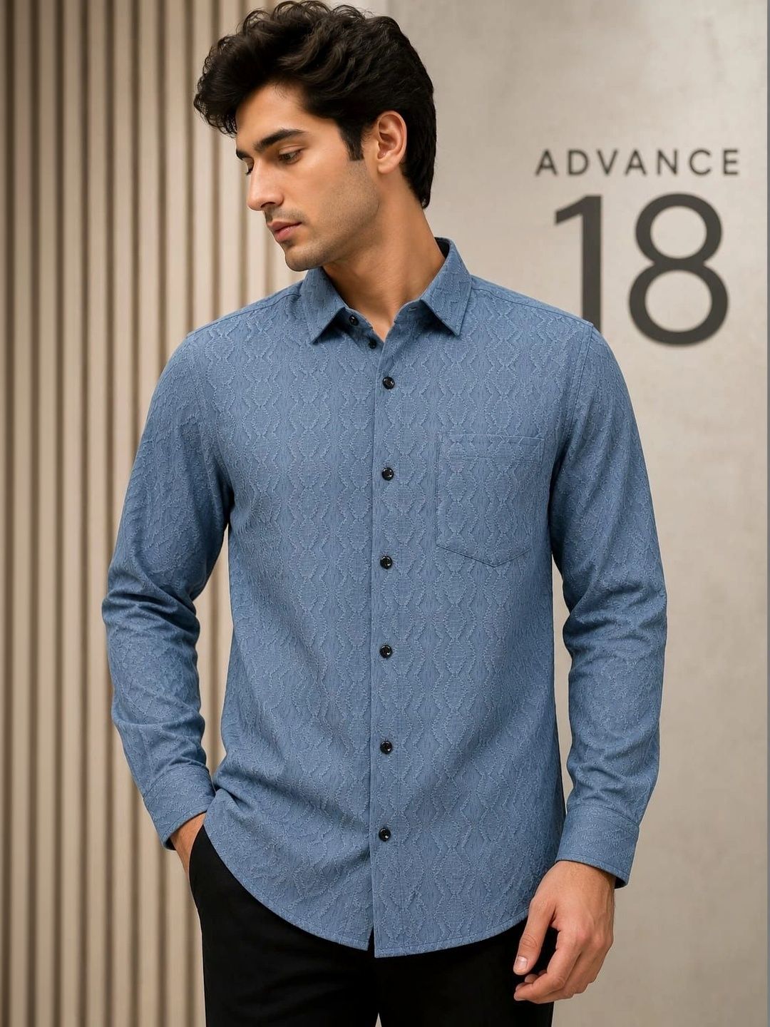 ADVANCE 18 Men Classic Casual Shirt