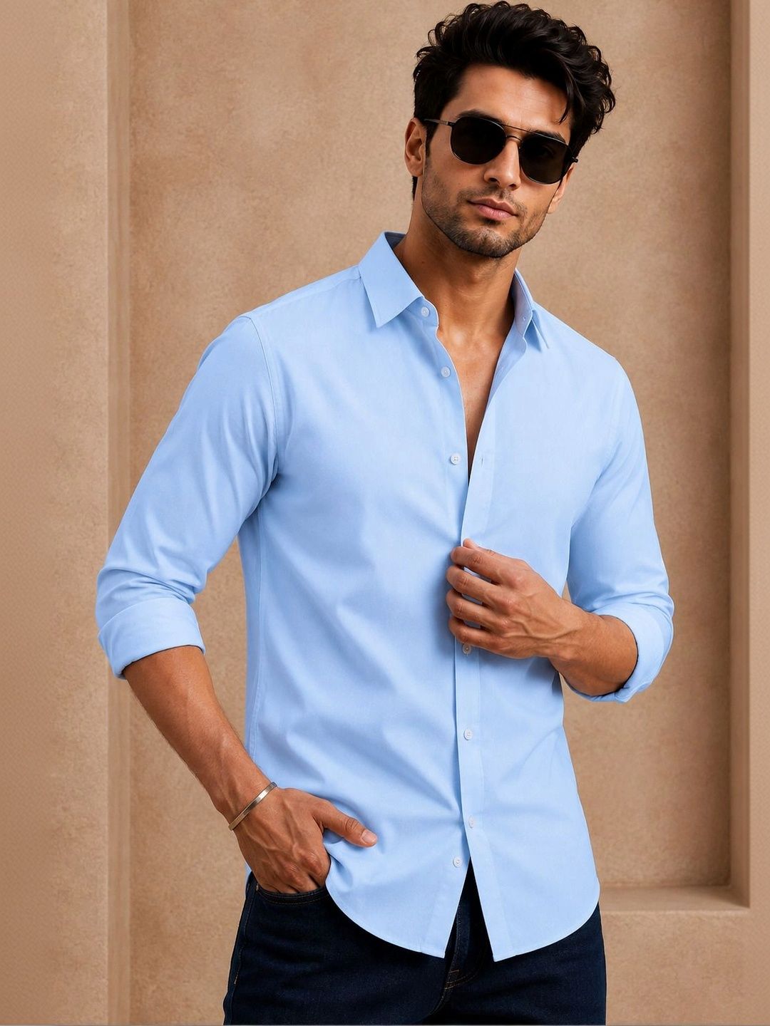THE BIG ATTIRE Men Classic Casual Shirt
