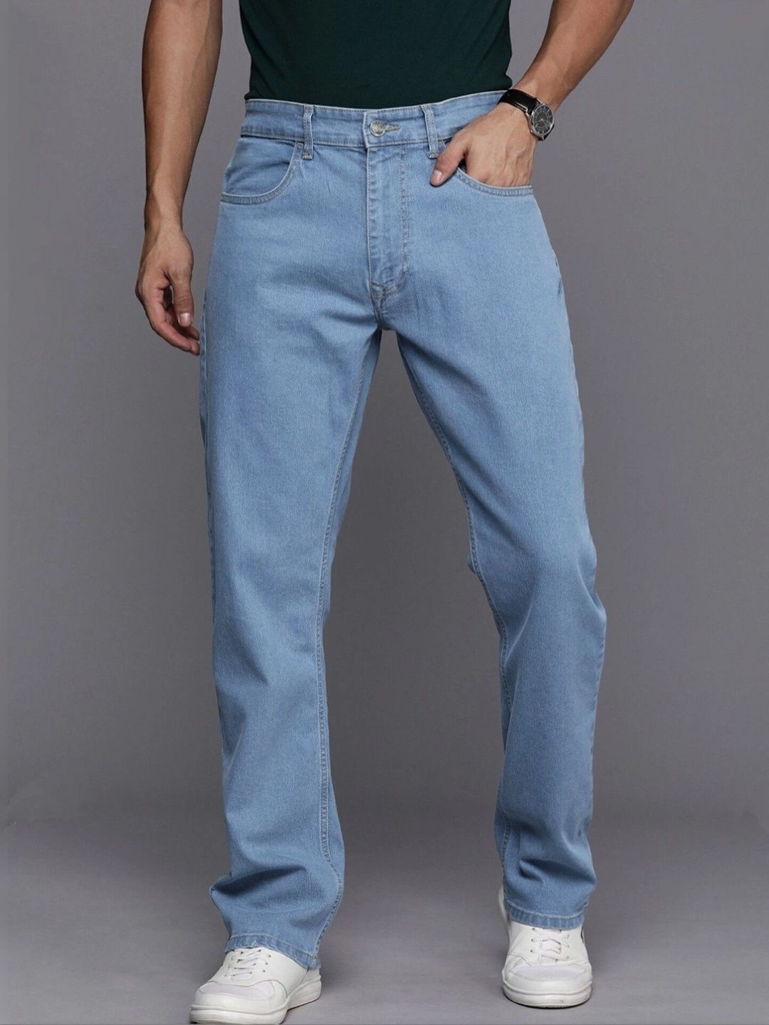 Gaucha Men Relaxed Fit Mid-Rise Stretchable Jeans