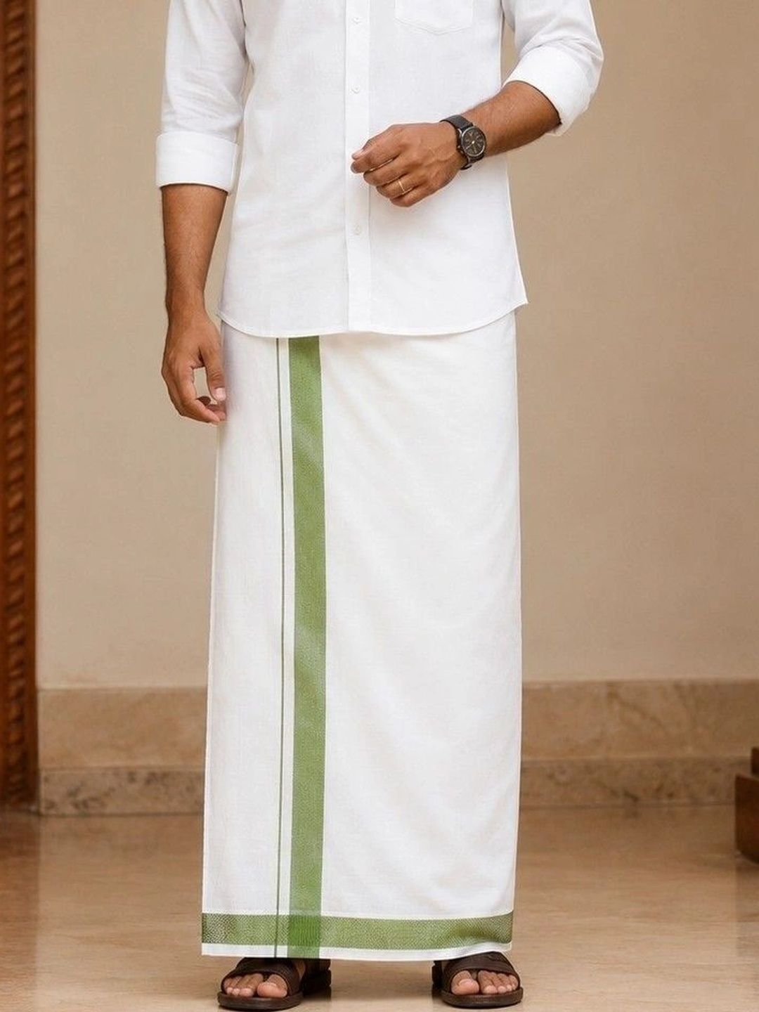 Tharunsha Elite Men Cotton Dhoti Dhotis