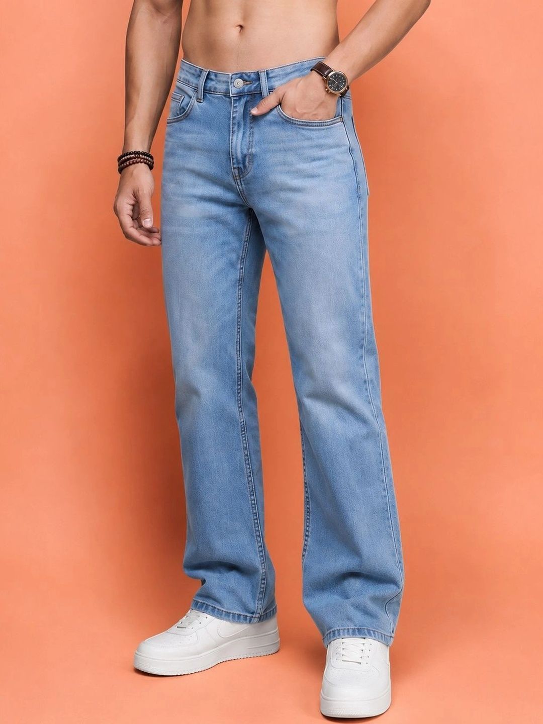 Roadster Men Jean Straight Fit Mid-Rise Stretchable Jeans