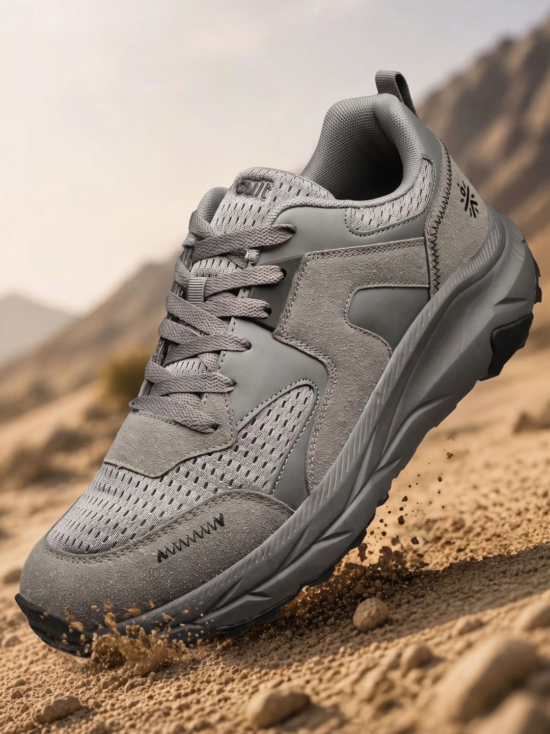 CULT Men Aerolume Outdoor Shoes - D. Grey & L. Olive