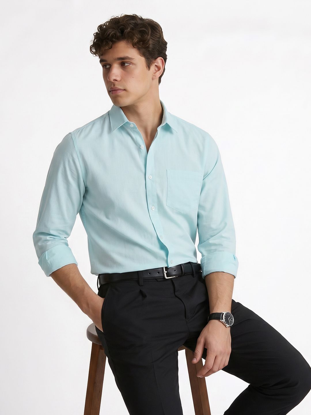 Peter England Men Snug Slim Fit Formal Shirt