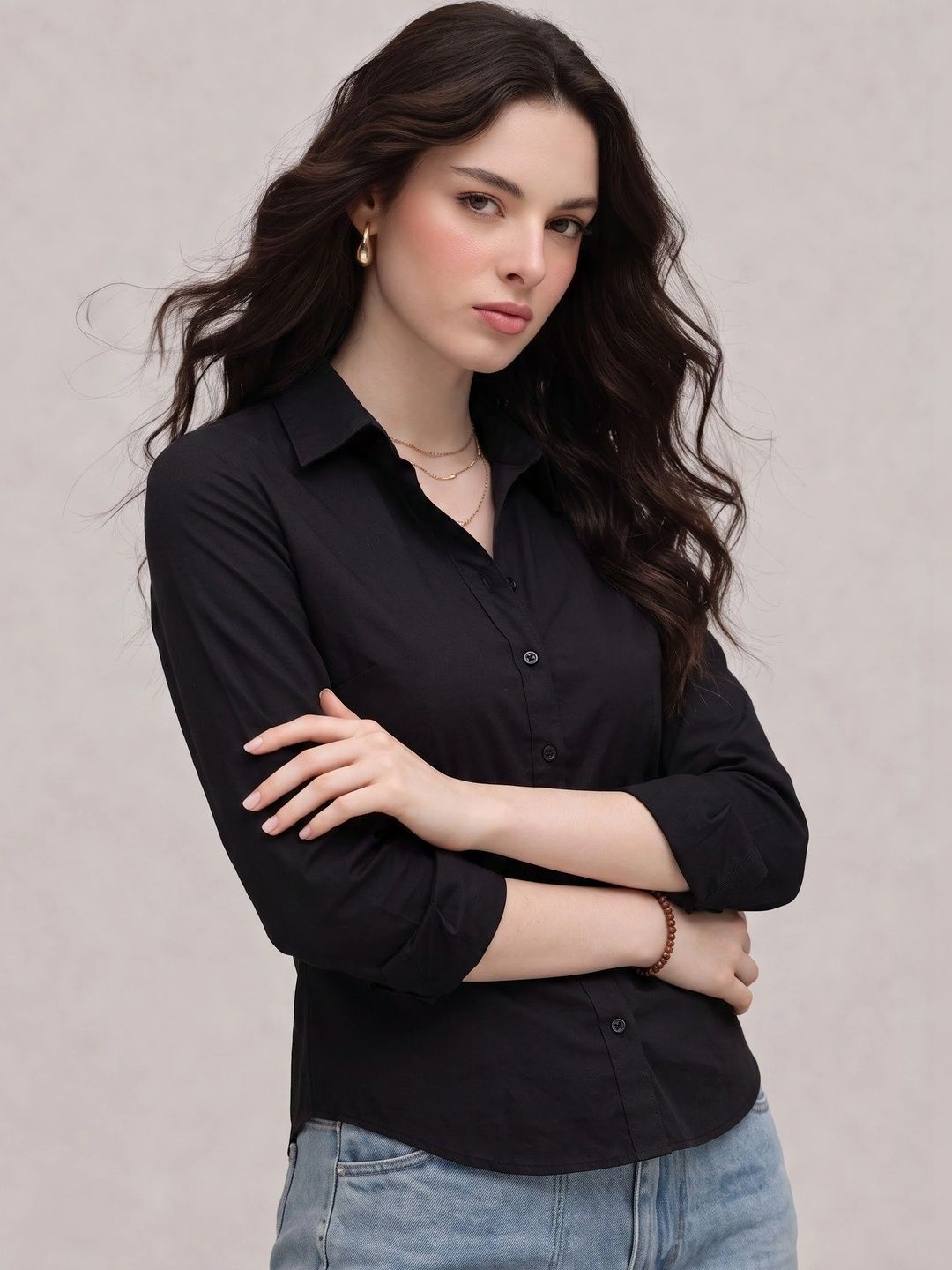 NEW-18 Women Standard Casual Shirt