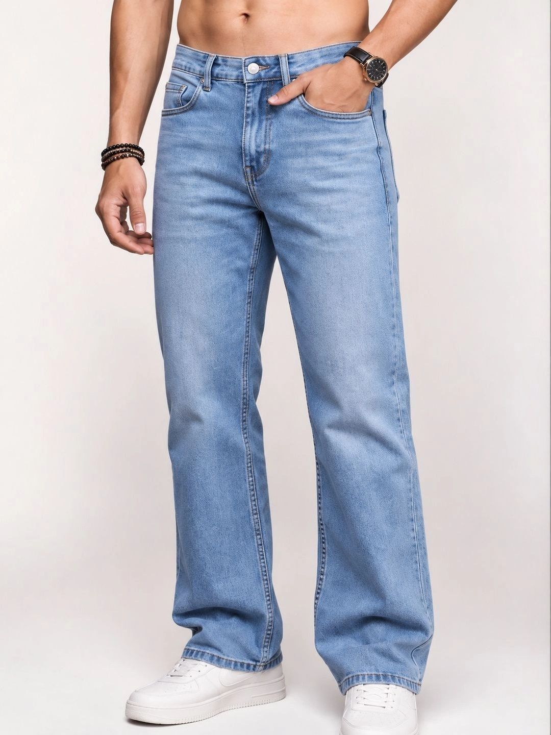 Roadster Men Jean Straight Fit Mid-Rise Stretchable Jeans