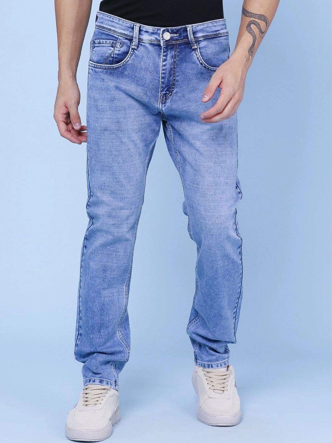 V-Mart Men Slim Fit Mid-Rise Jeans