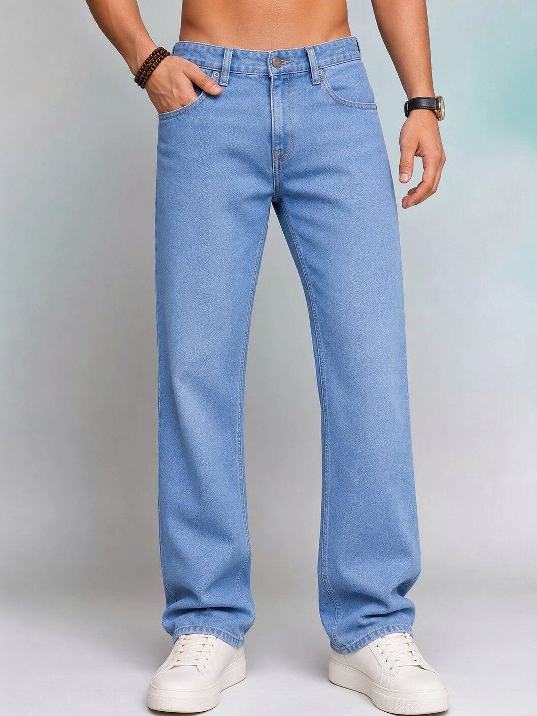 Roadster Men Jean Straight Fit Mid-Rise Stretchable Jeans