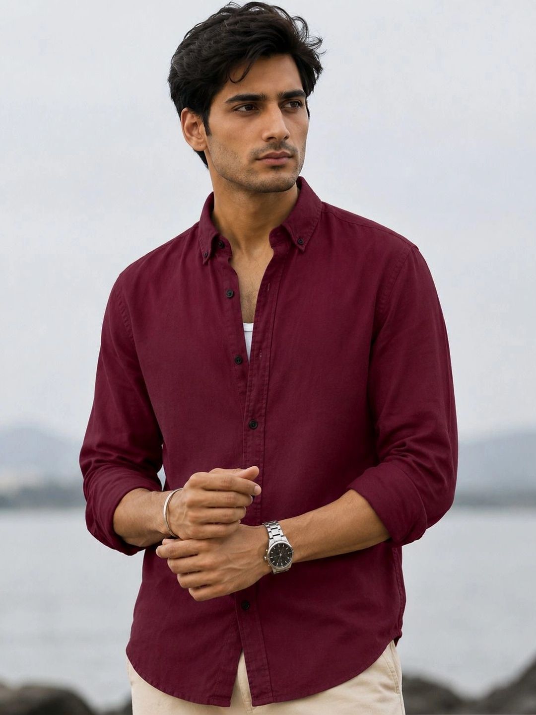 Zans and mens Men Standard Casual Shirt