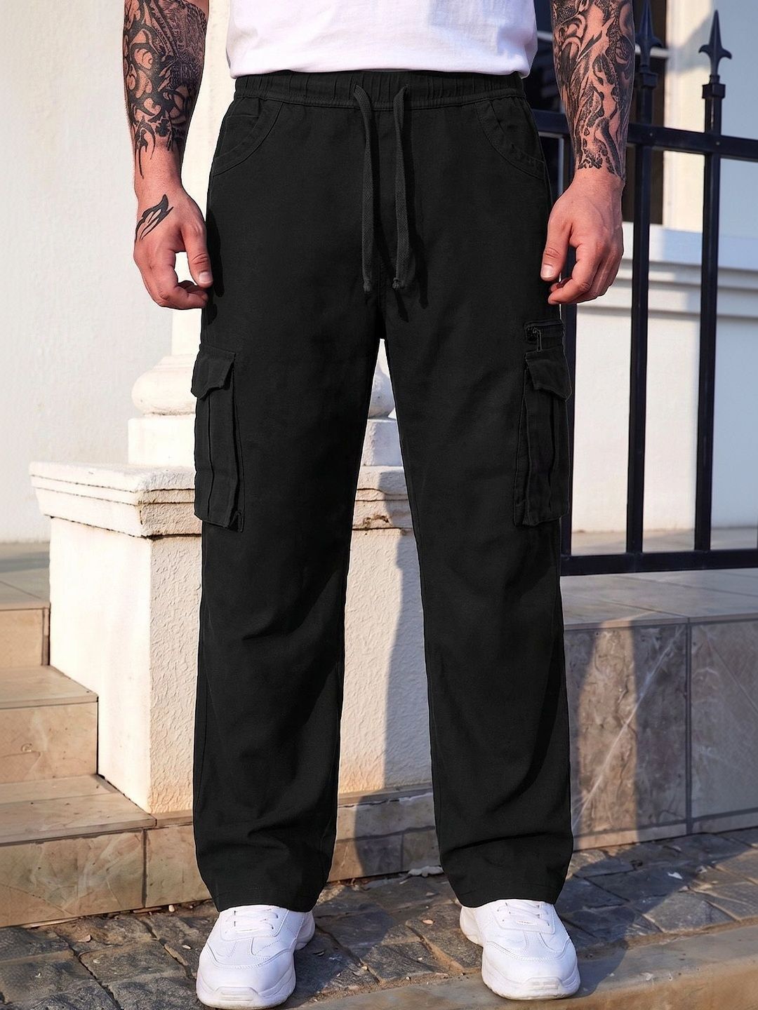 FTX Men Smart Regular Fit Mid-Rise Stretchable Jeans